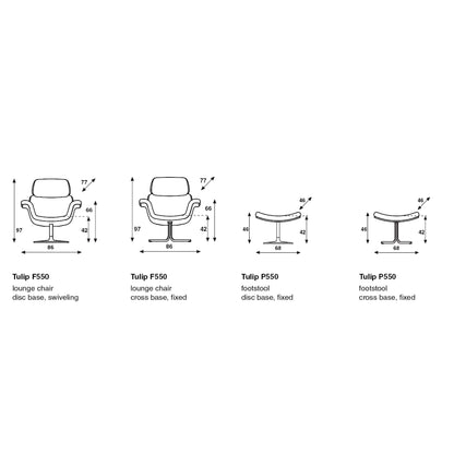 Artifort Tulip F550 lounge