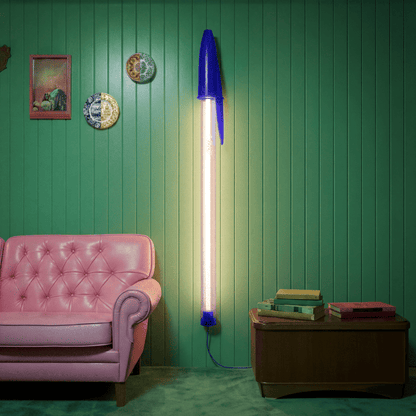 Seletti BIC Lamp Blauw sfeerbeeld hangend
