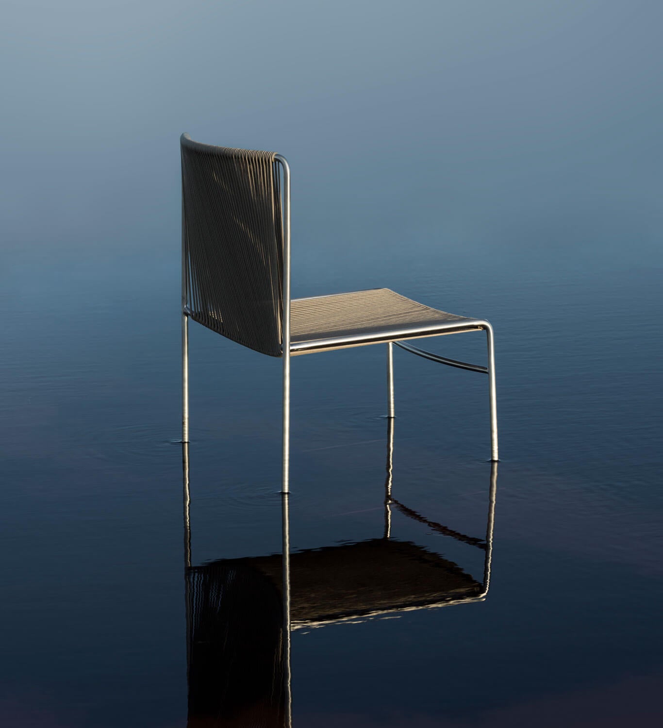 Bebó Objects Lyre chair steainless steel 
