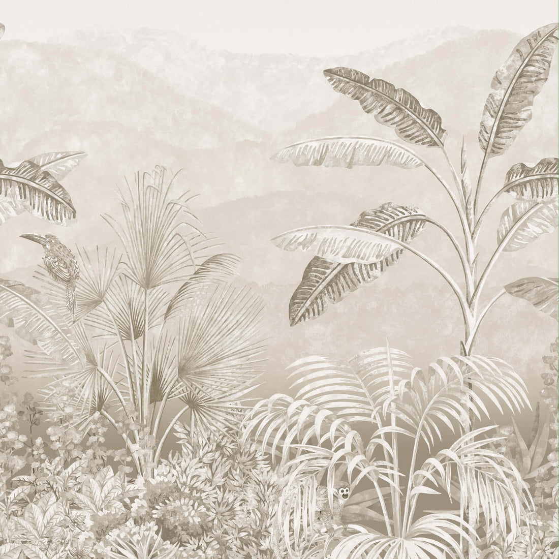 Little Greene Behang Capricorn -  Portland Stone