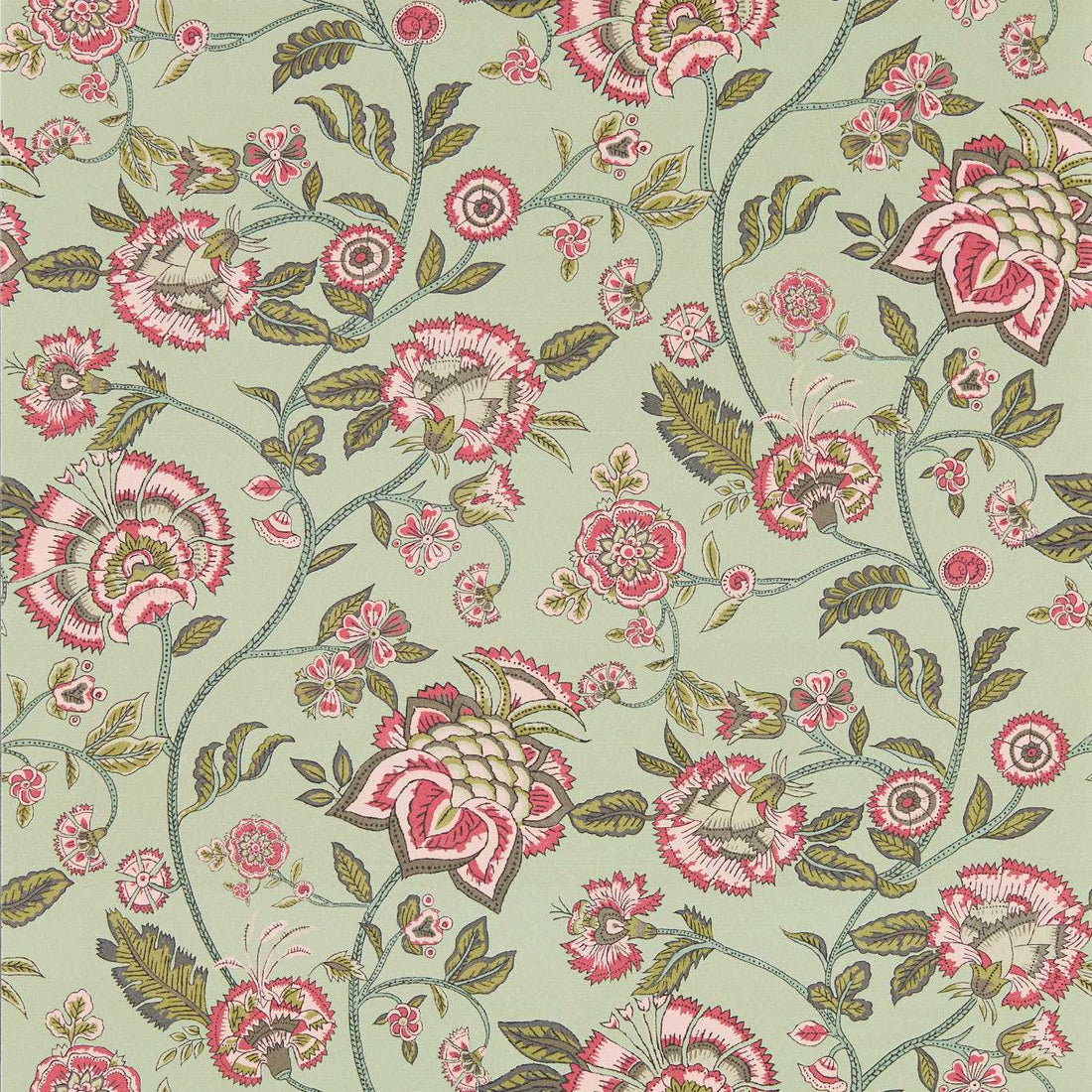Clarke &amp; Clarke behang Barmeri Sage/Blush W0232/03