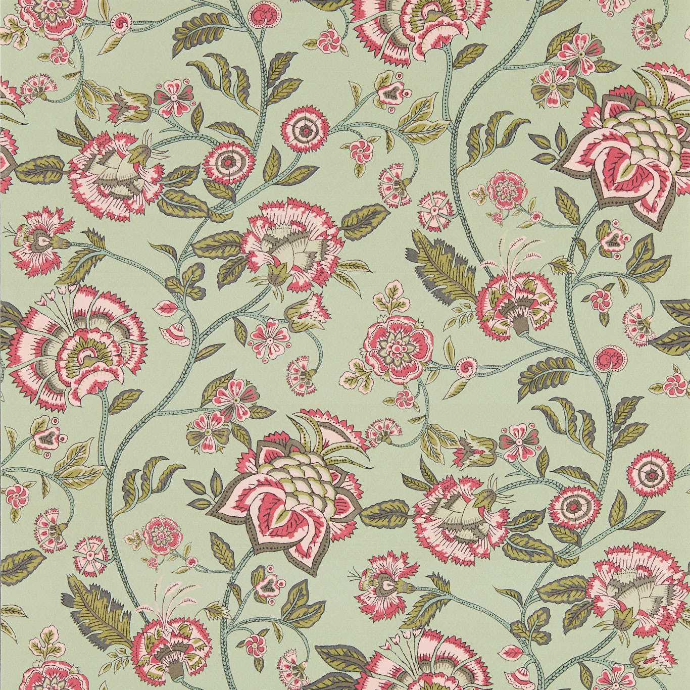 Clarke &amp; Clarke behang Barmeri Sage/Blush W0232/03