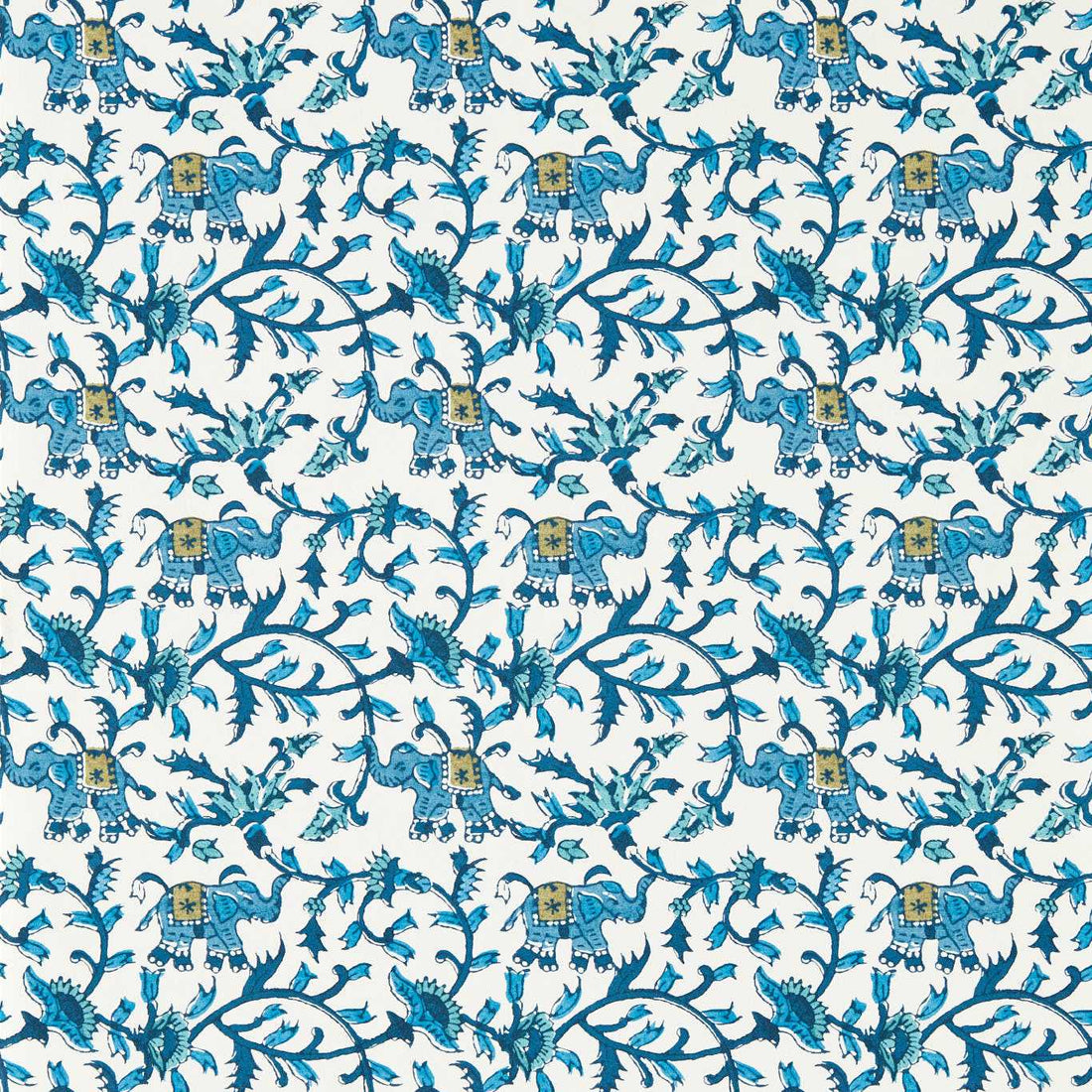 Clarke &amp; Clarke behang Hathi Cobalt W0236/01
