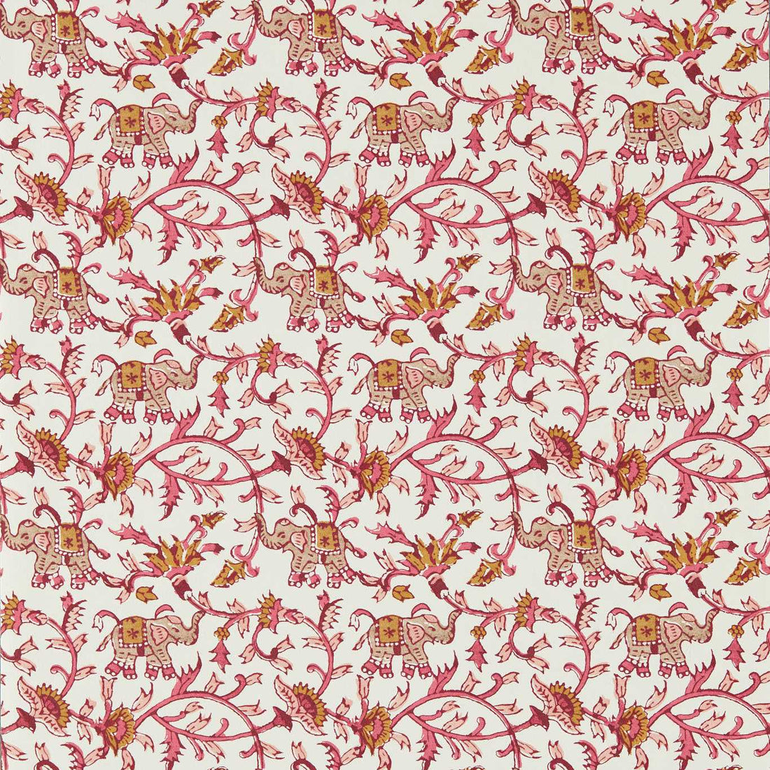 Clarke &amp; Clarke behang Hathi Raspberry W0236/03