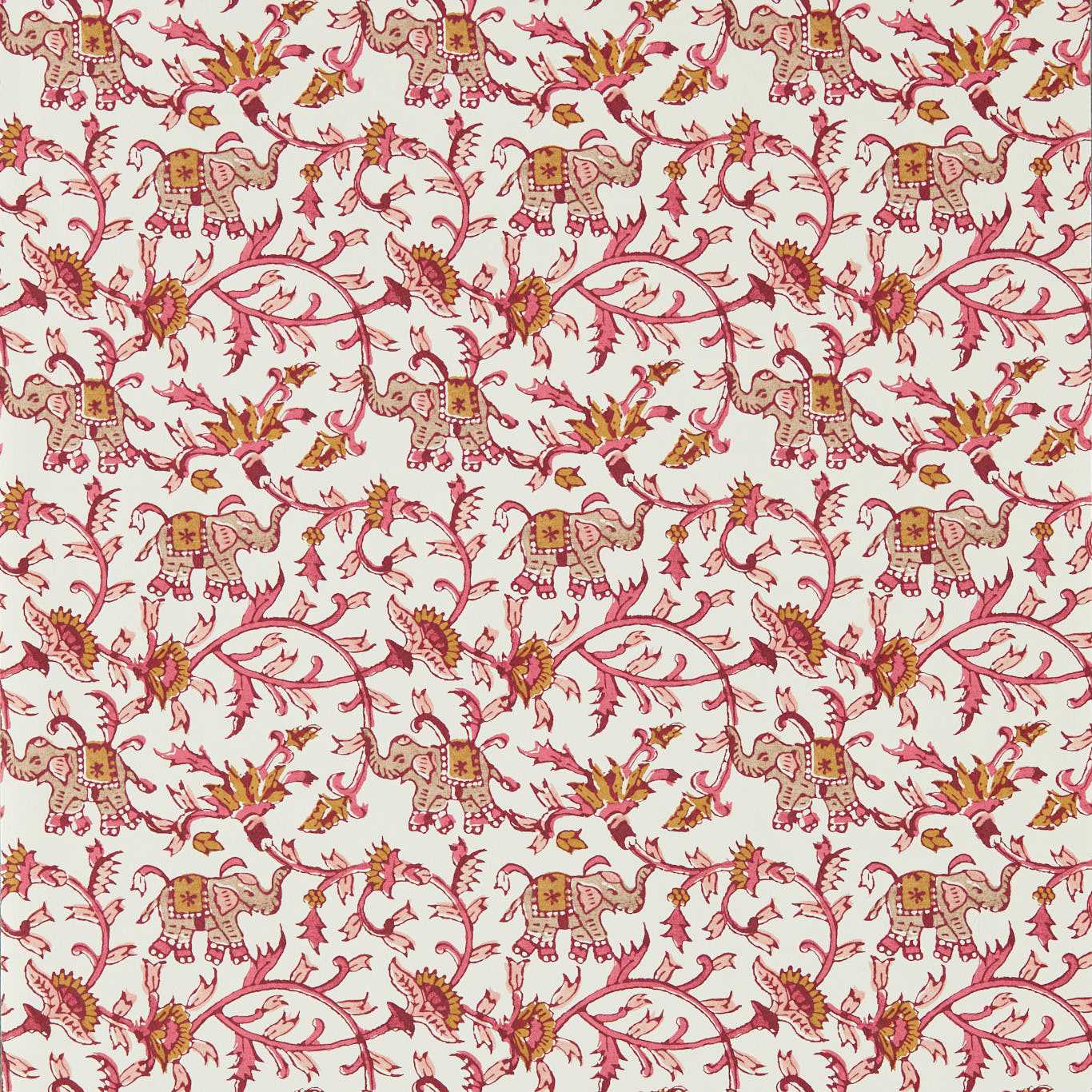 Clarke &amp; Clarke behang Hathi Raspberry W0236/03