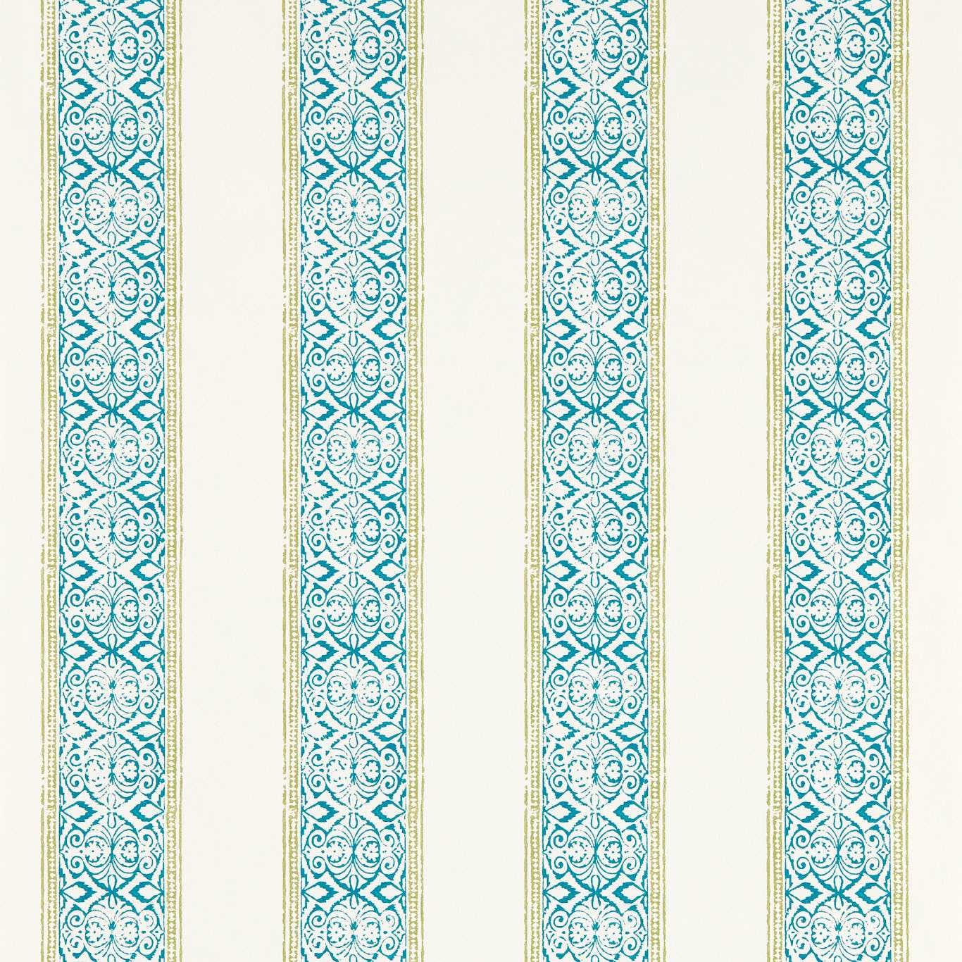 Clarke &amp; Clarke behang Kalamkari Teal W0237/04
