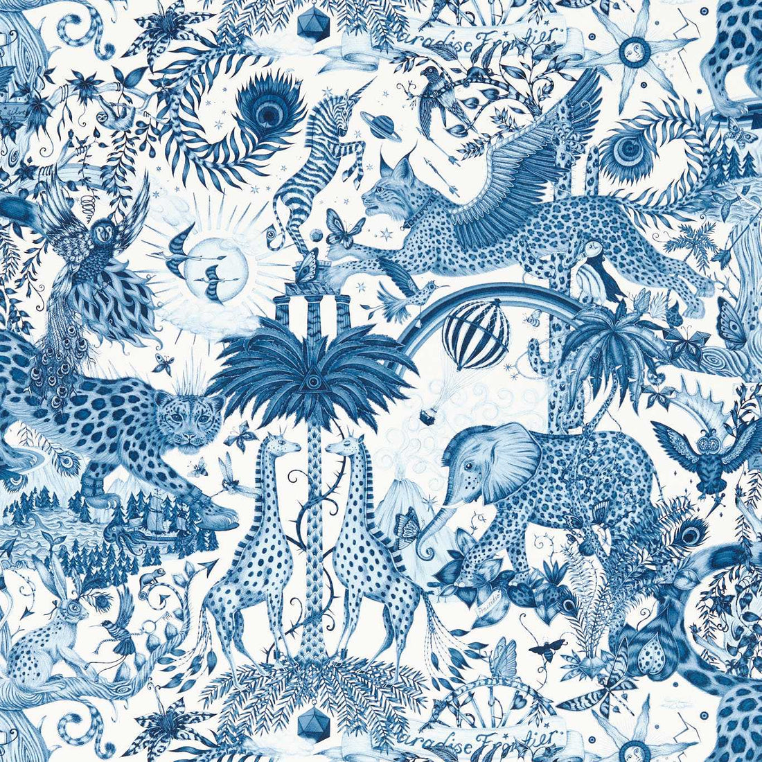 Clarke &amp; Clarke behang Paradise lost Ink W0216/02