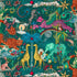 Clarke & Clarke behang Paradise lost Teal W0216/05