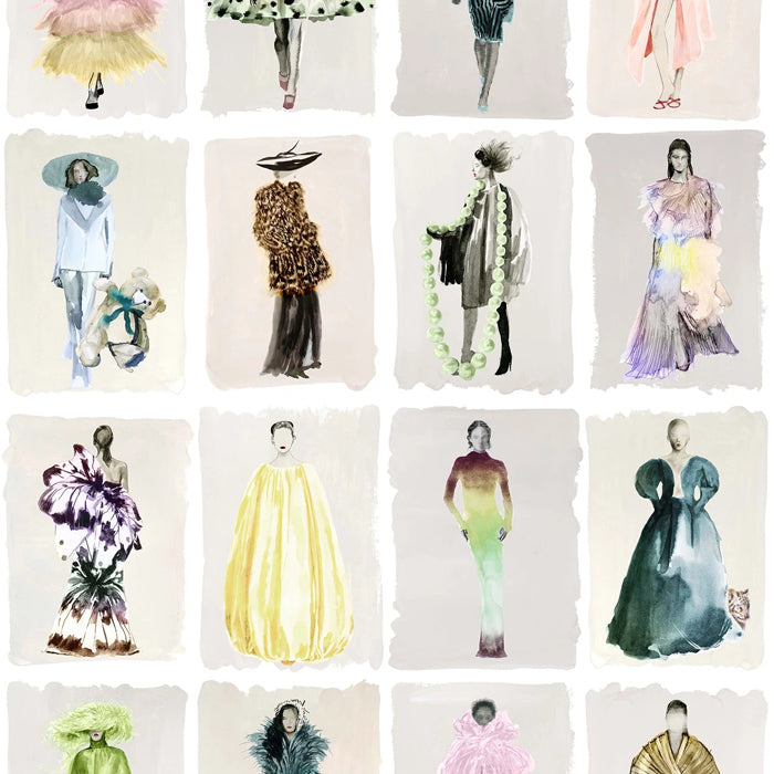 Cole and Son behang Couture Carousel - Pastel Pearl 75/1003M