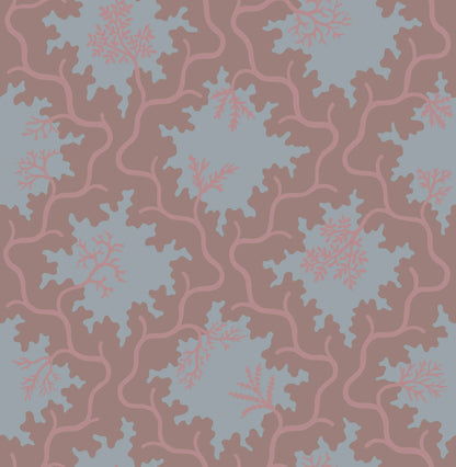 Cole and Son behang Moss Trellis Steel and Rose 128/4019