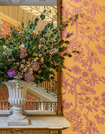 Cole and Son behang Paradise Tree Tangerine and Hibiscus 128/2011