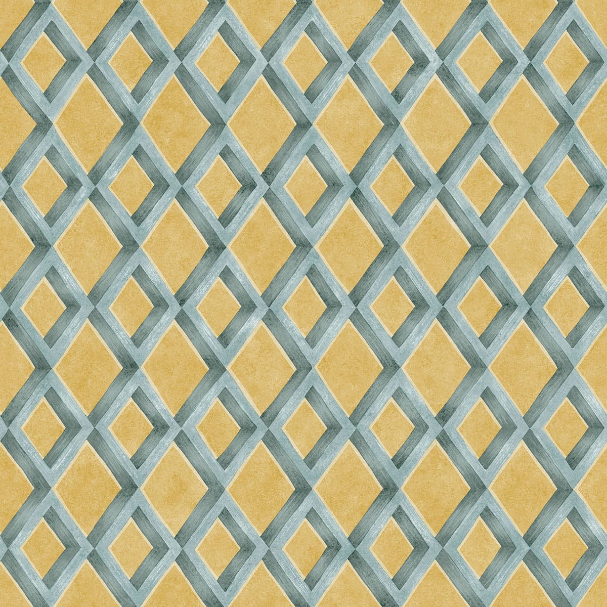 Cole and Son behang Fresco Trellis Hyacinth on Ochre 131/8024