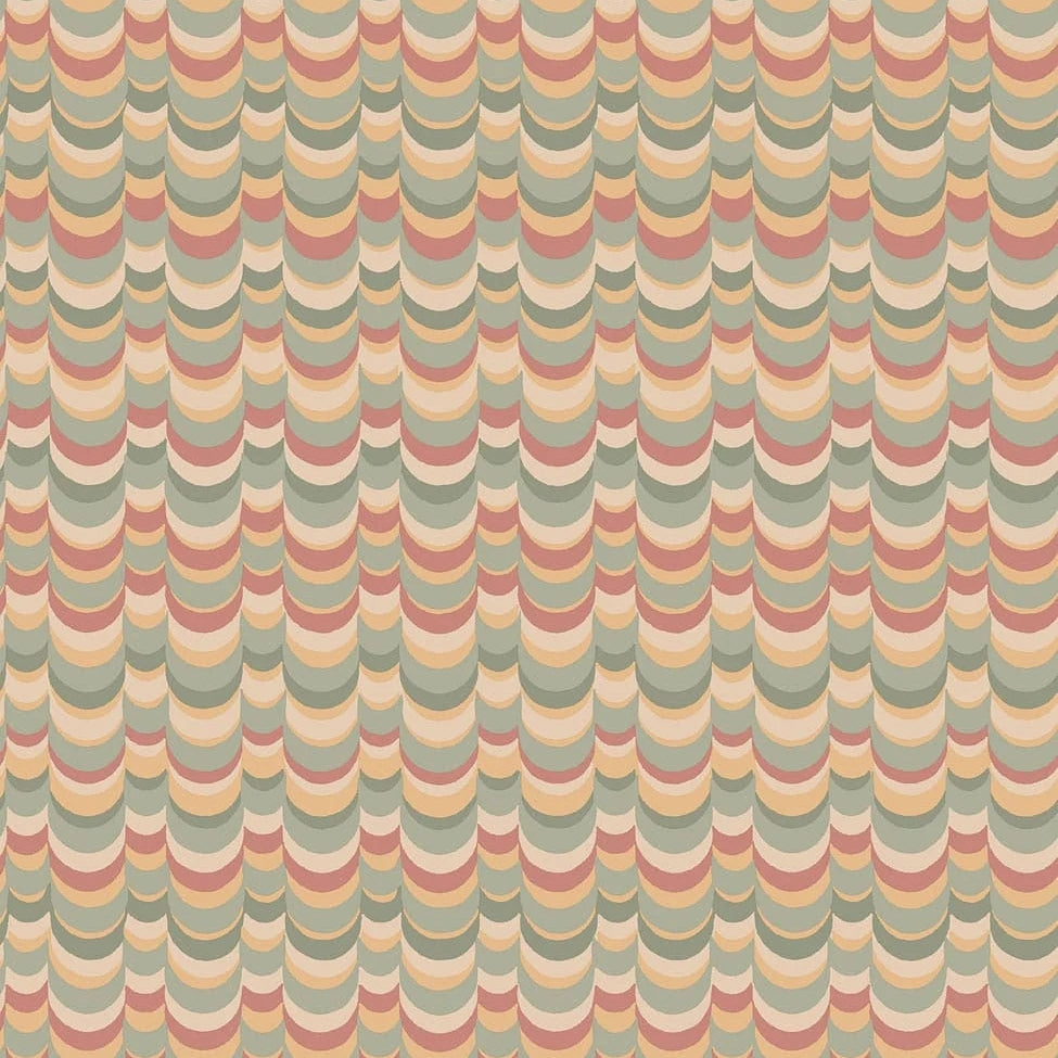 Cole and Son behang Wavelet Sierra, Olive &amp; Marigold 131/4011