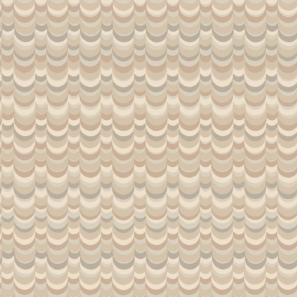 Cole and Son behang Wavelet Saxon Stone, Linen &amp; Mink 131/4014