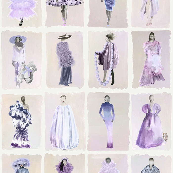 Cole and Son behang Couture Carousel - Lavender Pearl 175/1005M