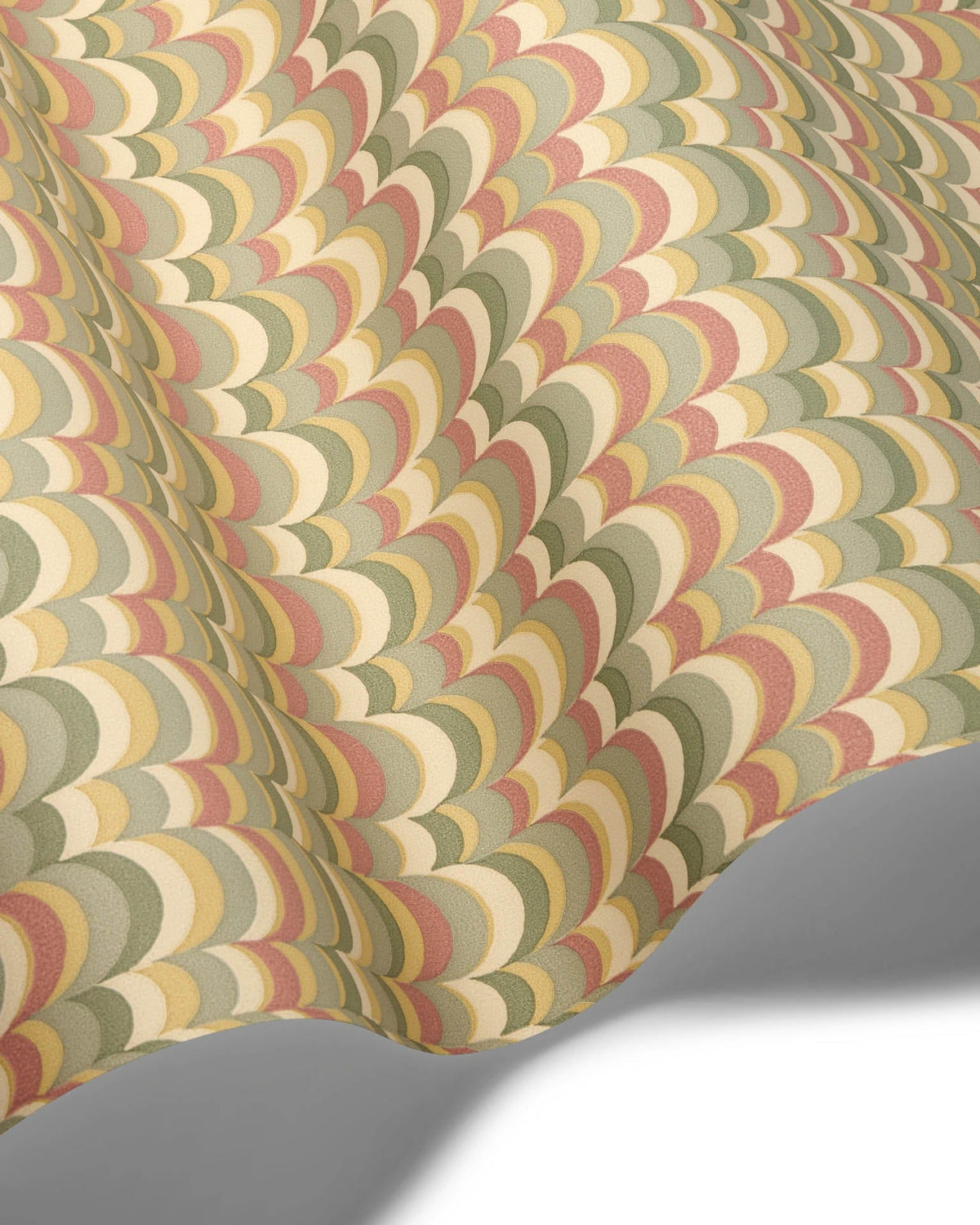 Cole and Son behang Wavelet Sierra, Olive &amp; Marigold 131/4011