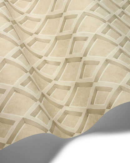 Cole and Son behang Fresco Trellis Parchment on Stone 131/8027