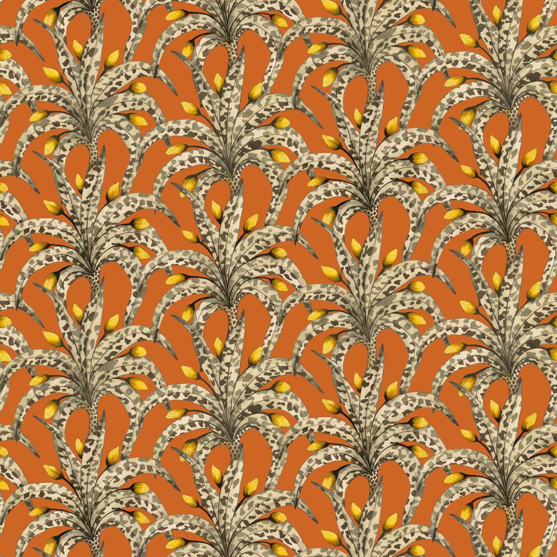 Cole and Son behang Afrika Damask Tangerine &amp; Marigold 129/5018