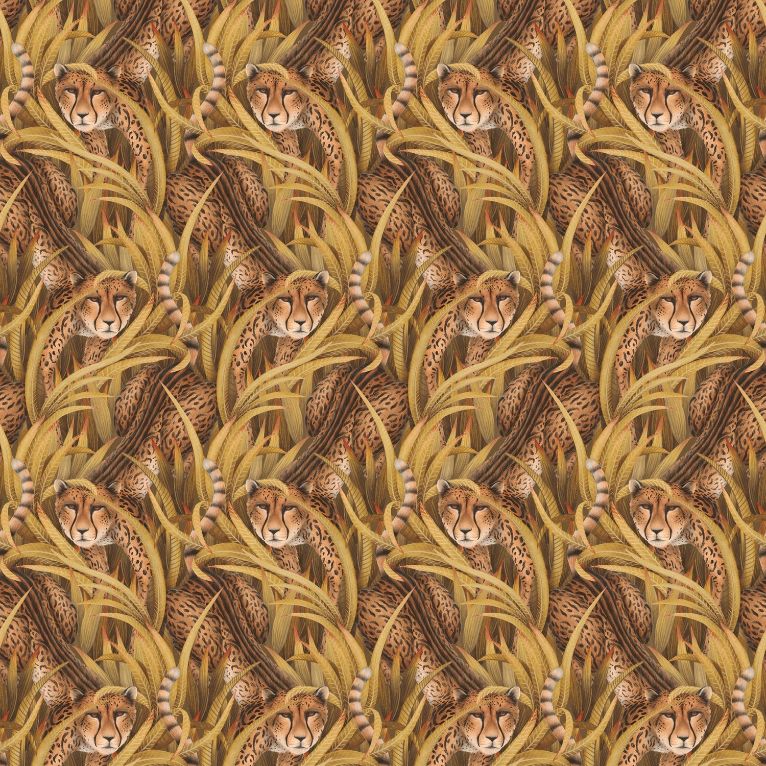Cole and Son behang Cheetah Prowl Bronze 129/8043