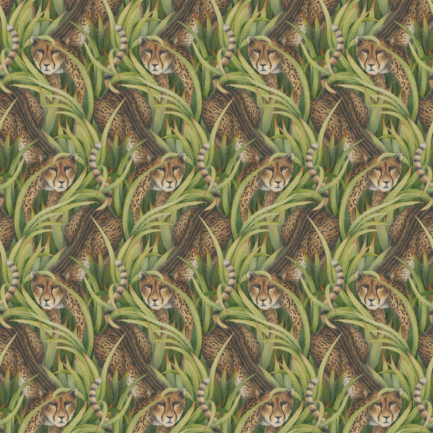 Cole and Son behang Cheetah Prowl Grass 129/8042