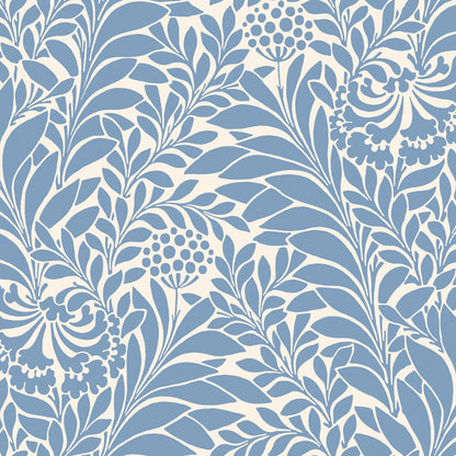 Cole &amp; Son behang Honeysuckle Cornflower Blue 127/5025 uit de Classics Collection Vol.I