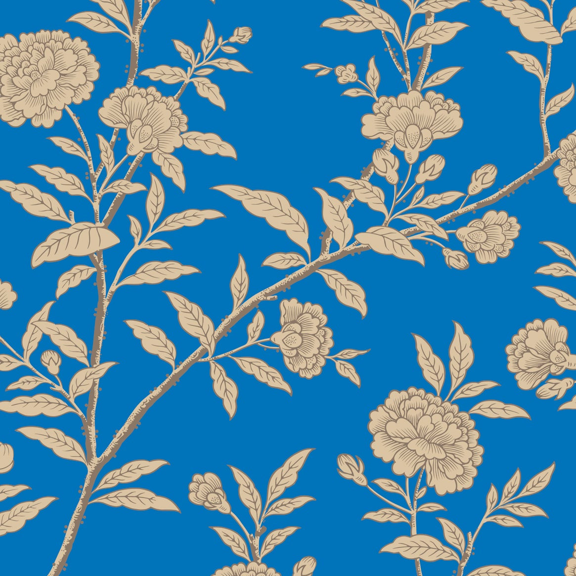 Cole &amp; Son behang Roseberry Cobalt 127/3014 Classics Collection Vol.1 