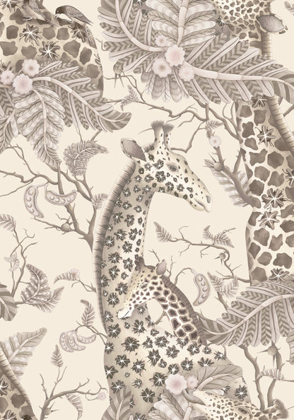 Cole and Son behang Royal Giraffe Pebble 129/3011 hele print