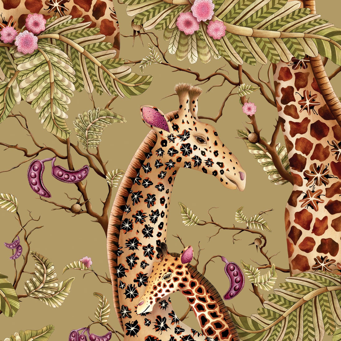 Cole and Son behang Royal Giraffe Safari 129/3013