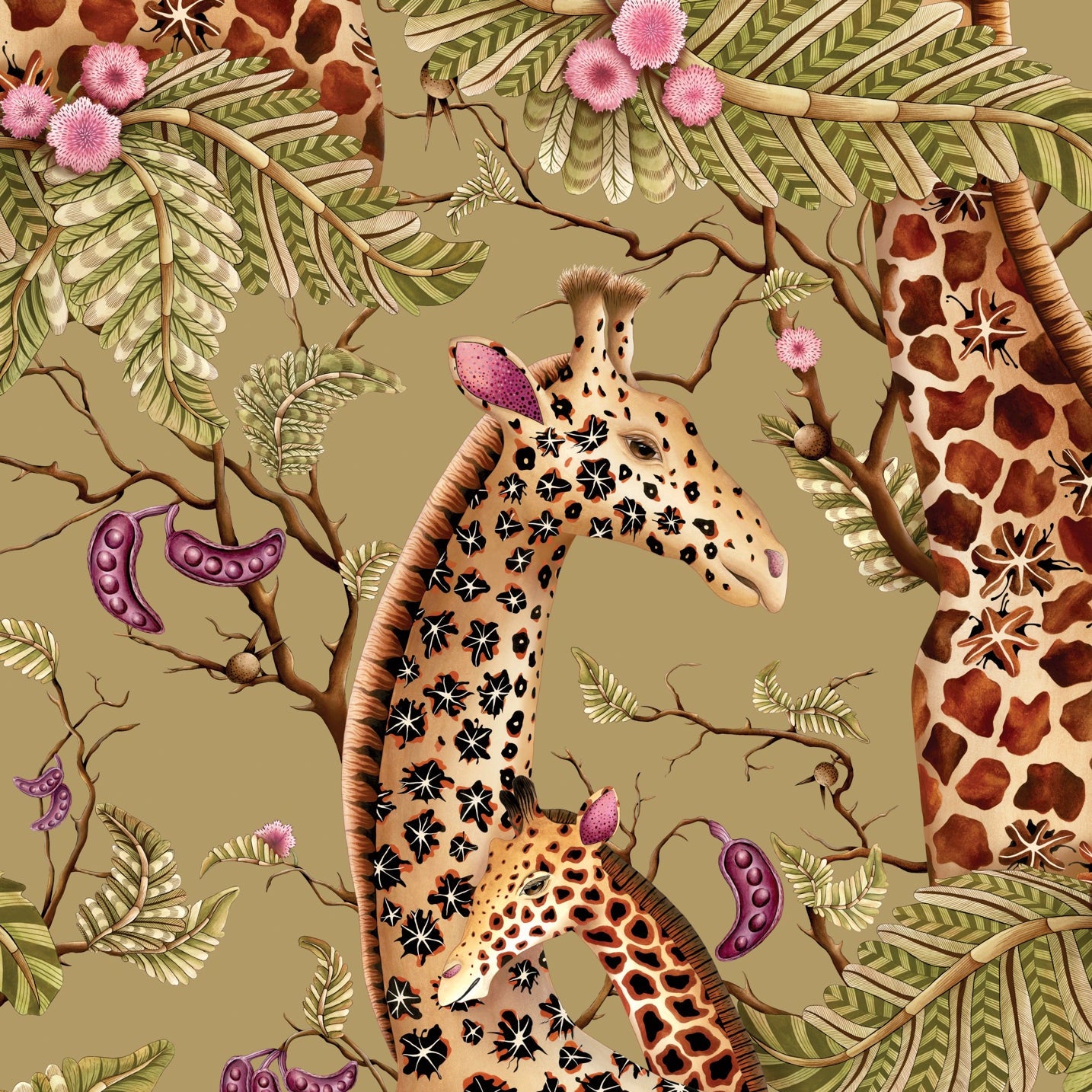 Cole and Son behang Royal Giraffe Safari 129/3013