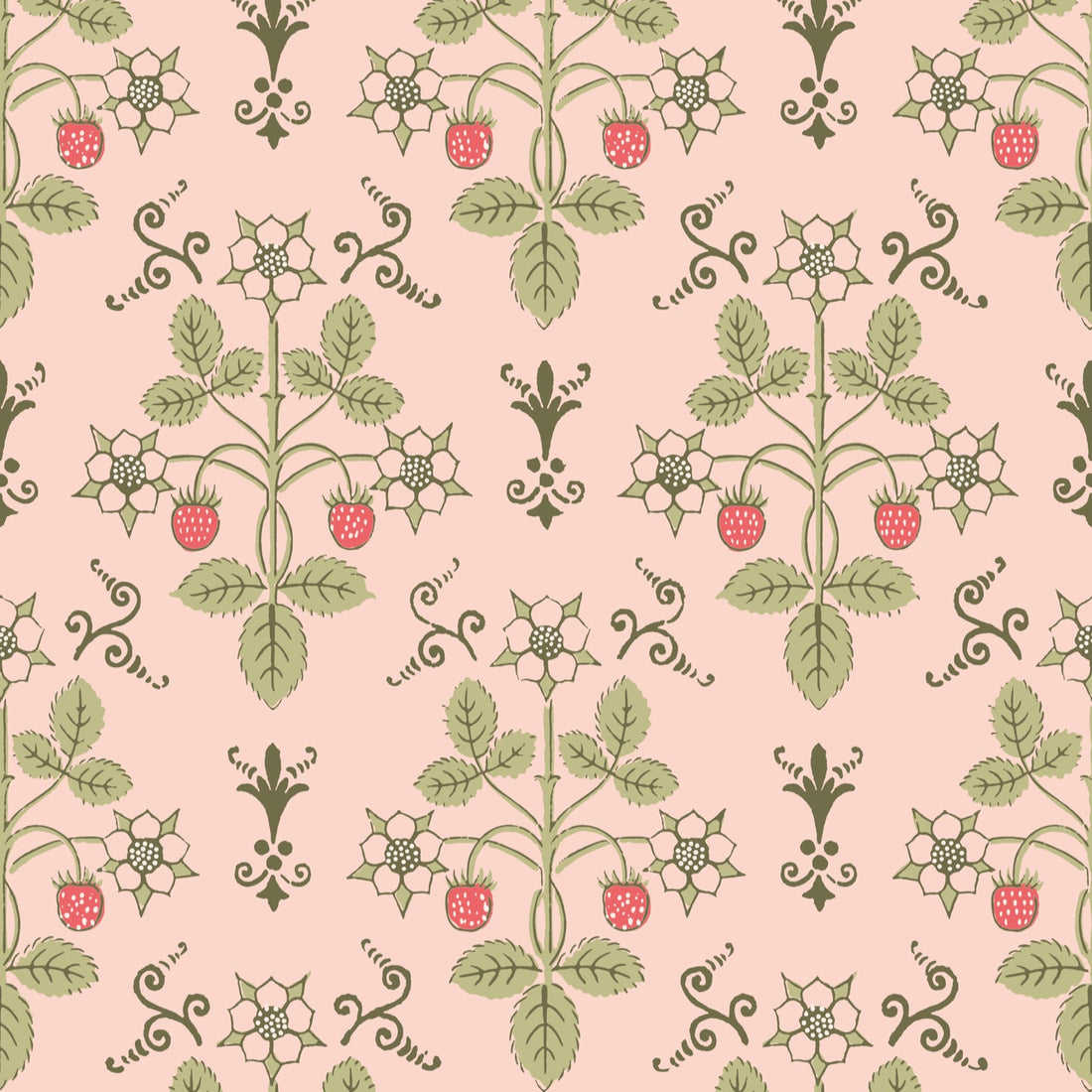 Cole &amp; Son behang Strawberry Chelsea Pink 127/2013 Classics Collection Vol.1 