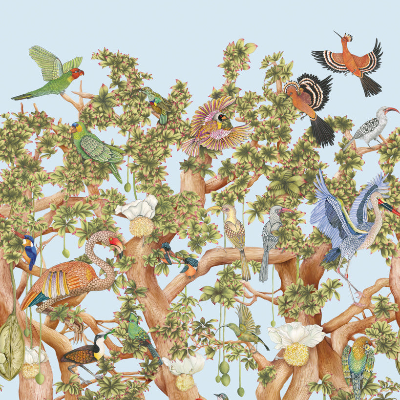 Cole and Son behang Tree of Life Sky Blue 129/1003