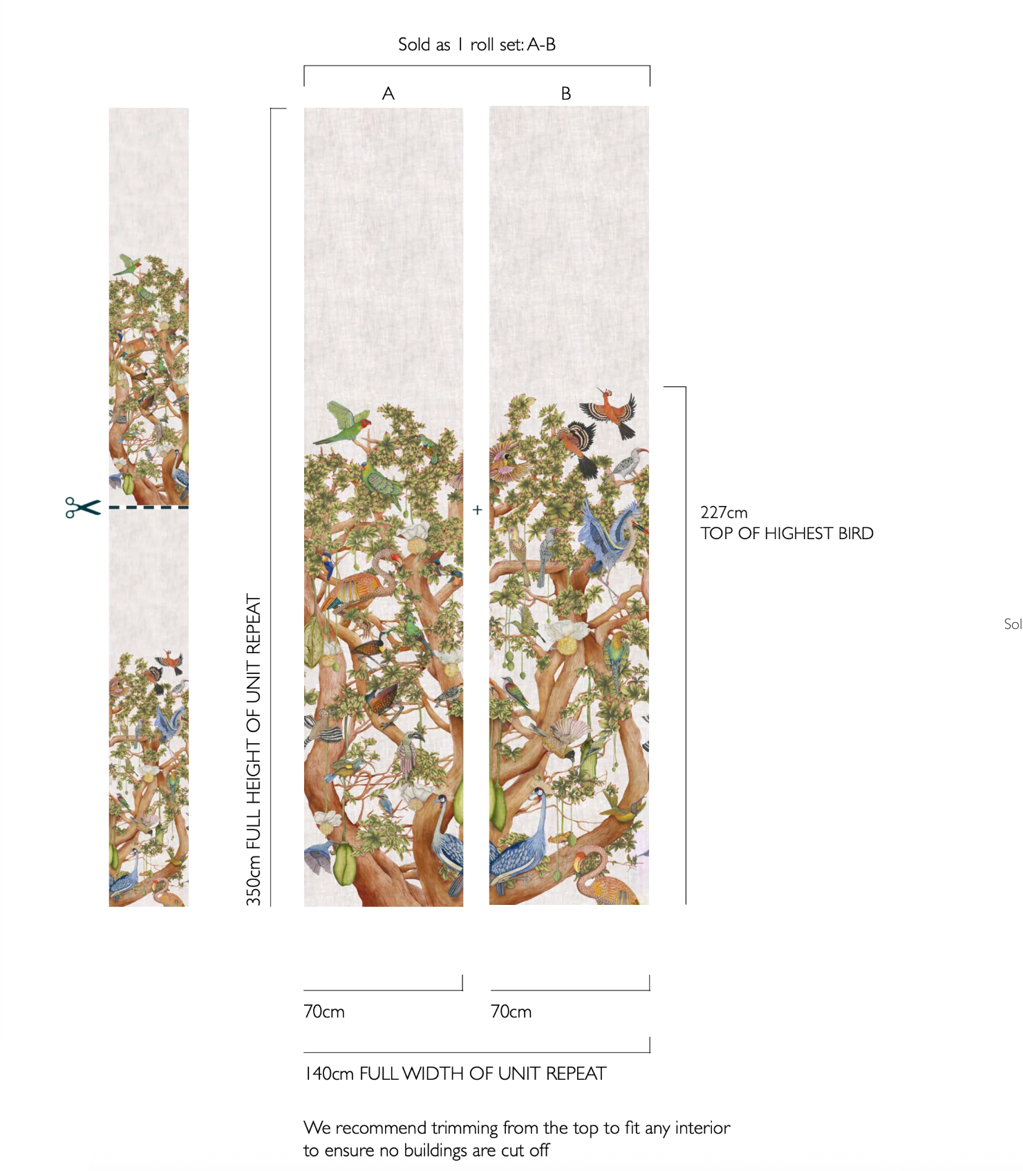 Cole and Son behang Tree of Life Sky Blue 129/1003