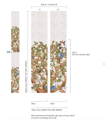 Cole and Son behang Tree of Life Sky Blue 129/1003