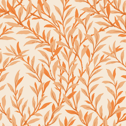 Cole and Son behang Willow Branch Tangerine on Cream 127/7034 uit de Classics Collection Vol.1 