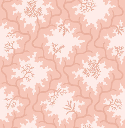 Cole and Son behang Moss Trellis Soft Coral and Shell Pink 128/4020