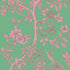 Cole and Son behang Paradise Tree Emerald and Petal Pink 128/2012