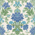 Cole and Son behang Poppies Sapphire, Cerulean and Moss on Stone 128/7035