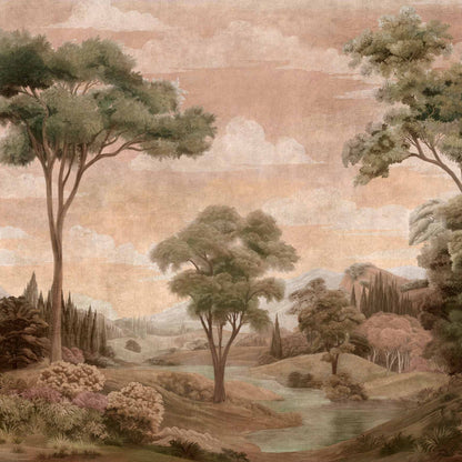 Coordonné Behang Silk Route Peach D00148