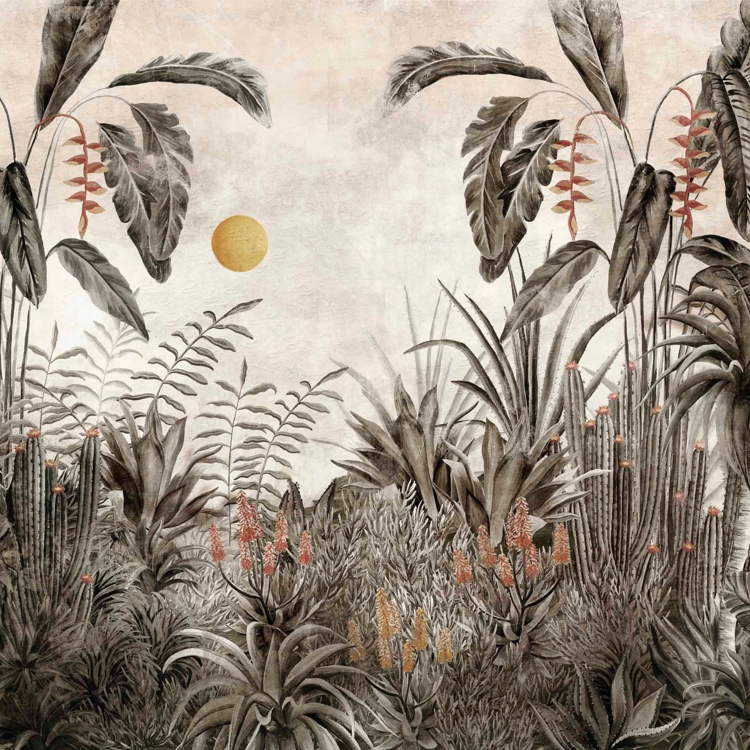 Coordonné Behang Aduanero Carbón C00052