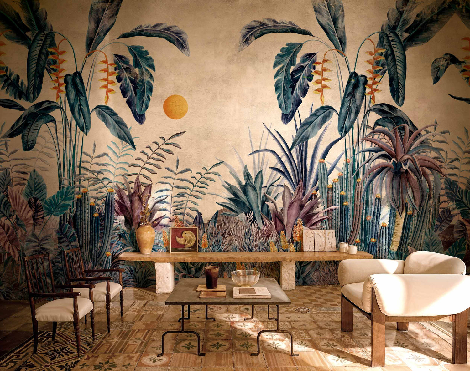 Coordonné Behang Aduanero Índigo C00051