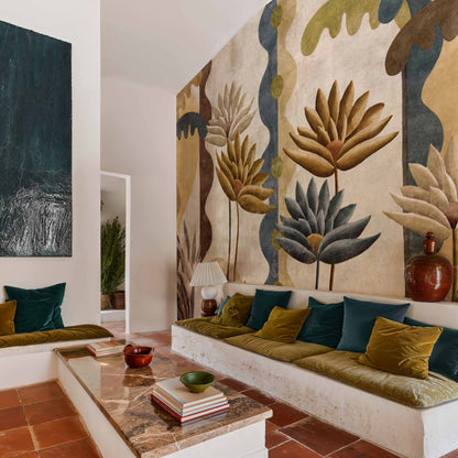 Coordonné Behang Ágaves Índigo C00047