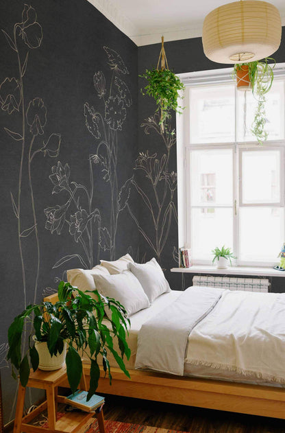 Coordonné Behang Countryside Black B00366