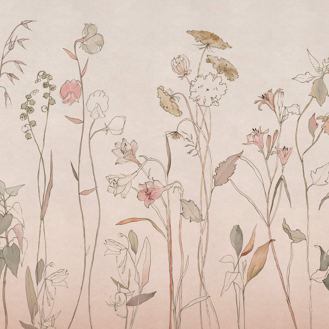 Coordonné Behang Countryside Pink B00363