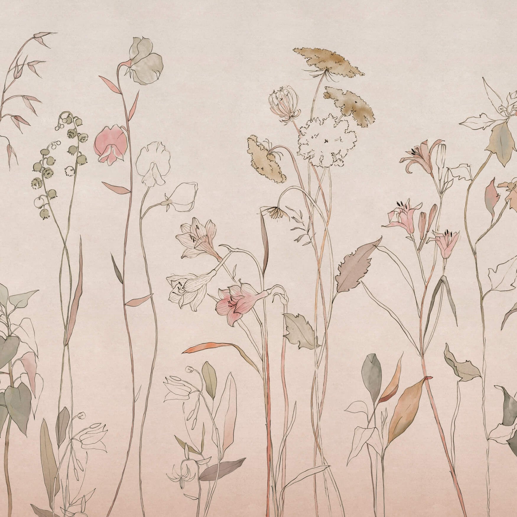 Coordonné Behang Countryside Pink B00363