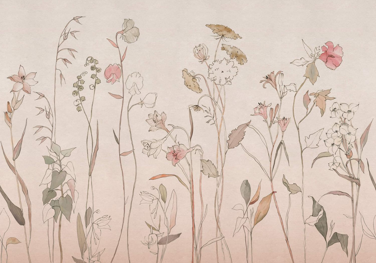 Coordonné Behang Countryside Pink B00363