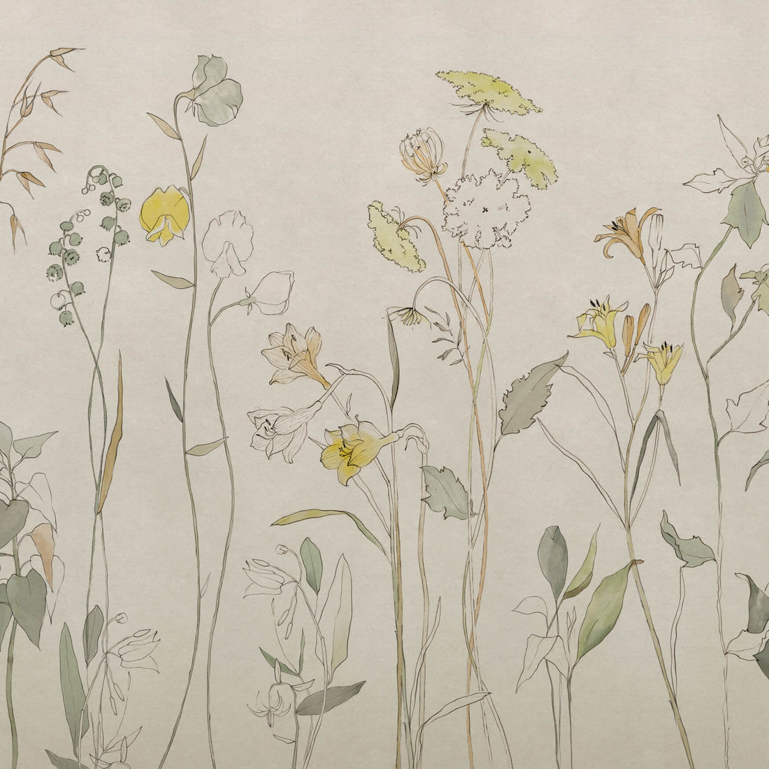 Coordonné Behang Countryside Yellow B00364