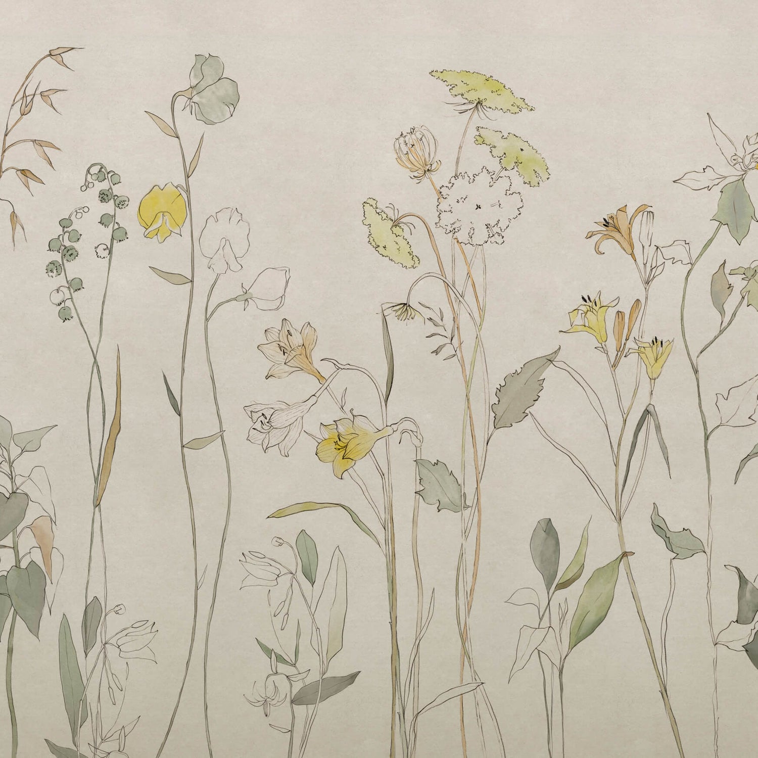 Coordonné Behang Countryside Yellow B00364