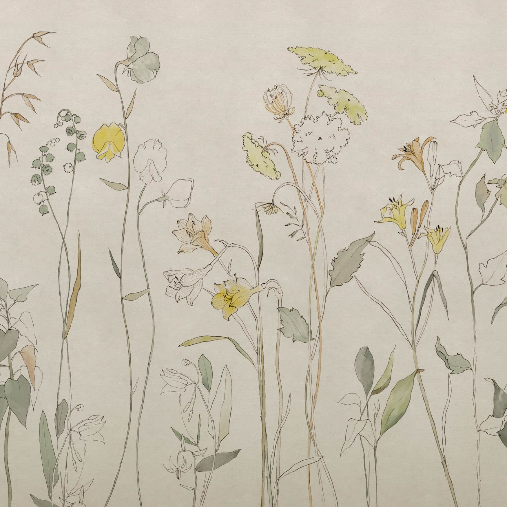 Coordonné Behang Countryside Yellow B00364