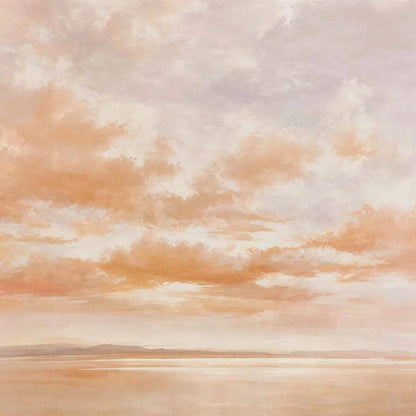 Coordonné Behang Cumulus Clouds Coral D00157