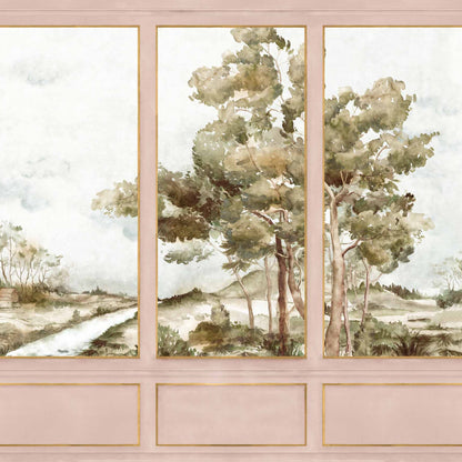 Coordonné Behang Damaskus View Peach D00162